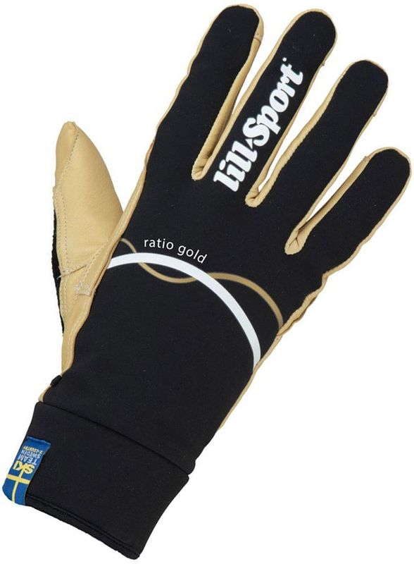 Lillsport Ratio Gold Längdskidhandskar Black, 9