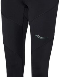 Saucony Time Trial Crop Tight W Löpartights Black, XS
