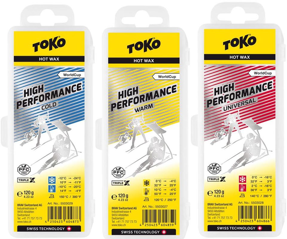 Toko World Cup High Performance Paraffin 120 g Glidvalla, WARM