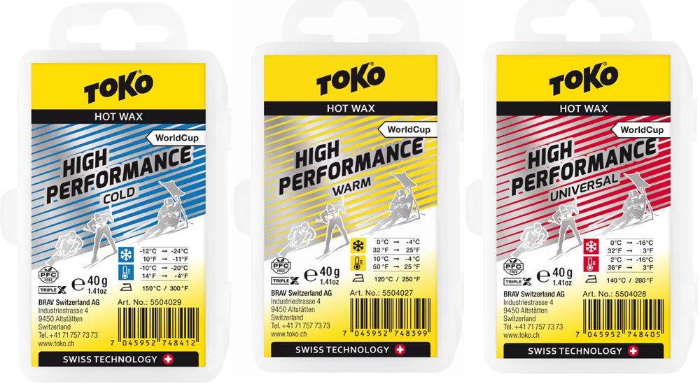 Toko World Cup High Performance Paraffin 40 g Glidvalla, WARM