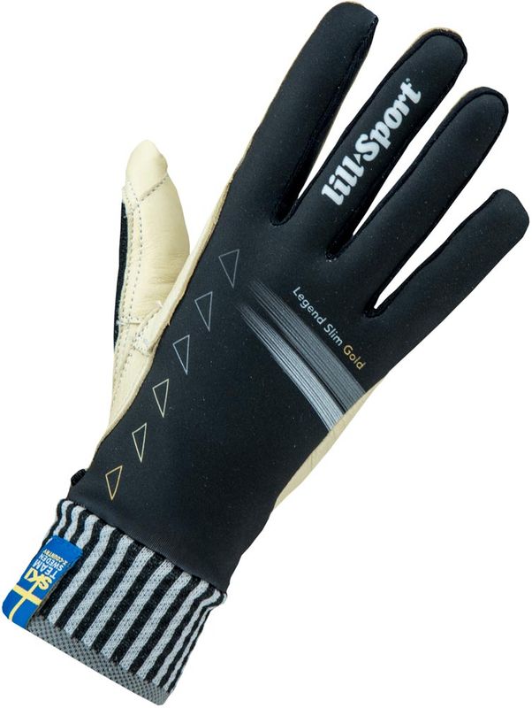 Lillsport Legend Slim Gold Längdskidhandskar Black, 6