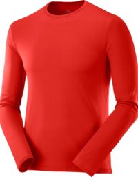 Salomon Agile LS Tee M Långärmad T-shirt Goji Berry, 2XL