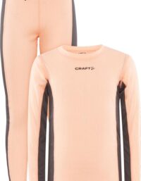 Craft Core Dry Baselayer Set Junior Underställ Set Cosmo/Granite, 158/164