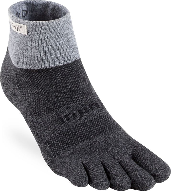 Injinji Trail Midweight Mini-Crew Löparstrumpor Granite Blue , M