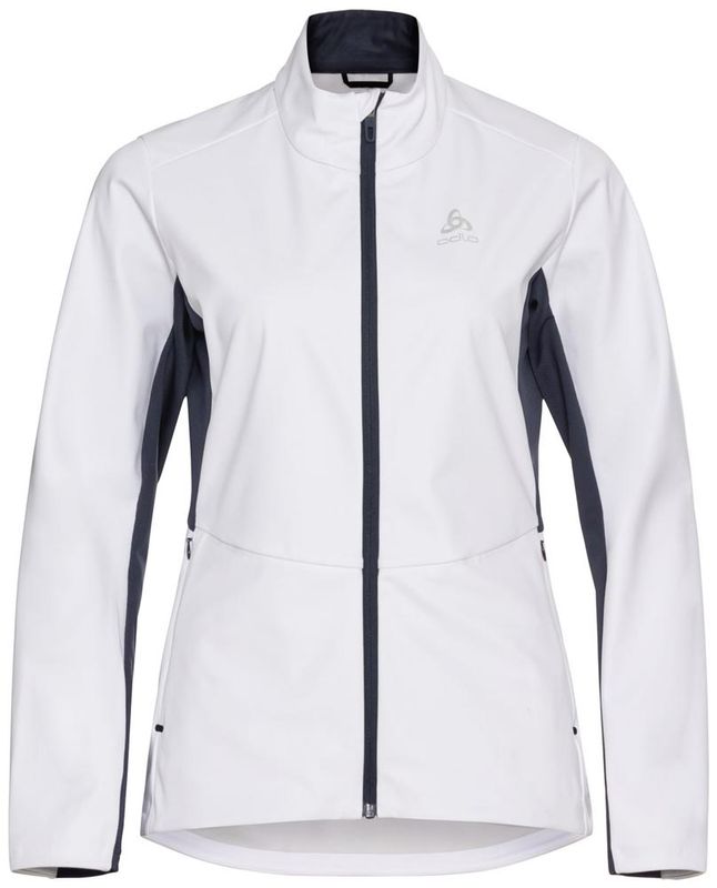 Odlo Jacket Markenes W Längdskidjacka White/Dark Sapphire, XS