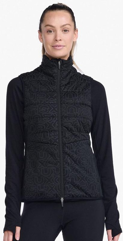 2XU Ignition Insulation Vest W Löparväst Black/Abstract Monogram, S