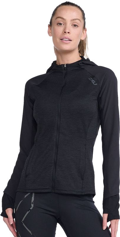2XU Ignition Shield Hood Mid W Mellanlager Tröja Black/Black Reflective, M
