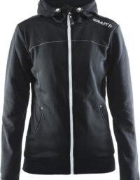 Craft Leisure Full Zip Hood W Tröja Black, XS