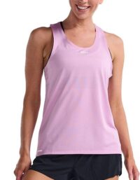2XU Light Speed Tech Singlet W -24 T-shirt Pastel Pink/White Reflective, M