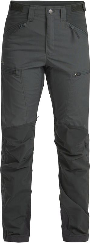 Lundhags Makke High Waist Curved Pant W Vandringsbyxa Granite/Charcoal, 40