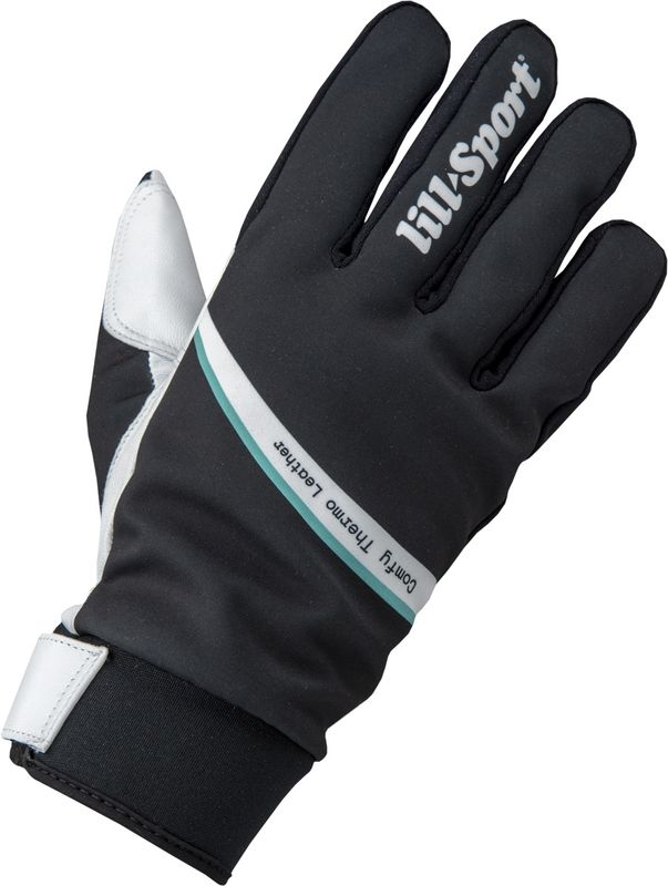 Lillsport Comfy Thermo Leather Längdskidhandskar Black, 8