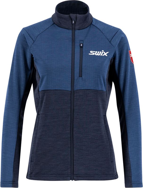 Swix Infinity Midlayer Jacket W Mellanlager Tröja Lake Blue, XS