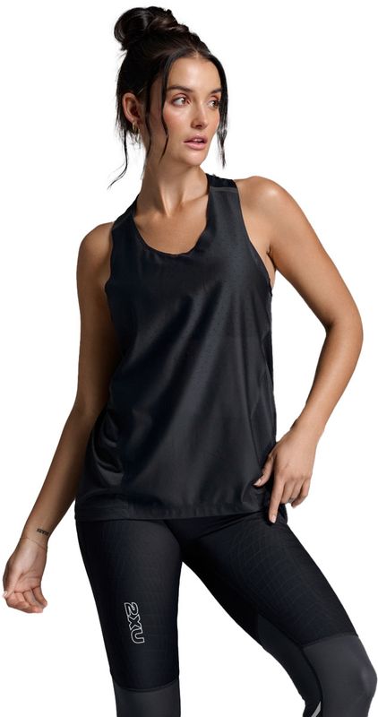 2XU Light Speed React Singlet W T-shirt Black/Black Reflective, S