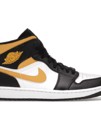Air Jordan 1 Mid White Pollen Black