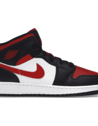 Air Jordan 1 Mid Black Fire Red
