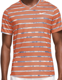 Nike Court Dri FIT Striped Victory Crew Orange (Storlek: XXL)