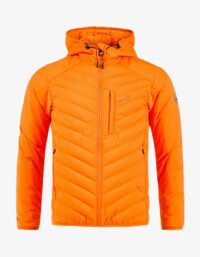 Pelle P - Arolla Hood Jacket, Blazing Orange Högfunktionell förstärkningsjacka som kommer bli din bästa vän när du är ute och rör på dig
