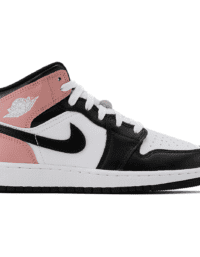 Air Jordan 1 Mid White Rust Pink Black