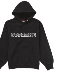 Supreme Collegiate Acronym Hooded Sweatshirt Black