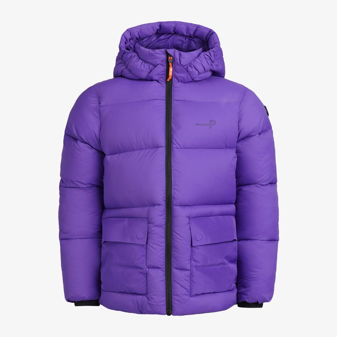 Pelle P - JR Molle Jacket, Wakanda Vinterjacka för juniorer tillverkad i 100% återvunnen polyester med bollfiberstoppning av Sorona® och återvunnen polyester