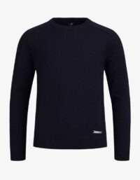 Pelle P - JR Tiller Sweater, Dk Navy Blue Denna juniortröja är tillverkad i en blandning av 92% ekologisk bomull och 8% kashmir, och har en normal passform