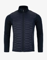 Pelle P - Levo Quilted Zip, Dk Navy Blue Levo Quilted Zip är ett tekniskt mellanlager med fyrvägsstretch i ärmarna för full rörelsefrihet