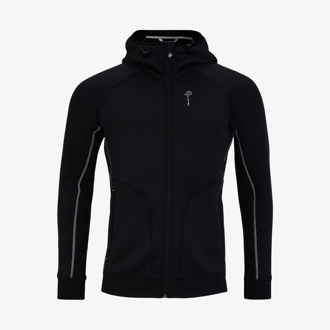 Pelle P - Levo Rib Hoodie, Ink Levo Rib Hoodie är tillverkad av ett fuktavvisande material med stretch för maximal rörelsefrihet