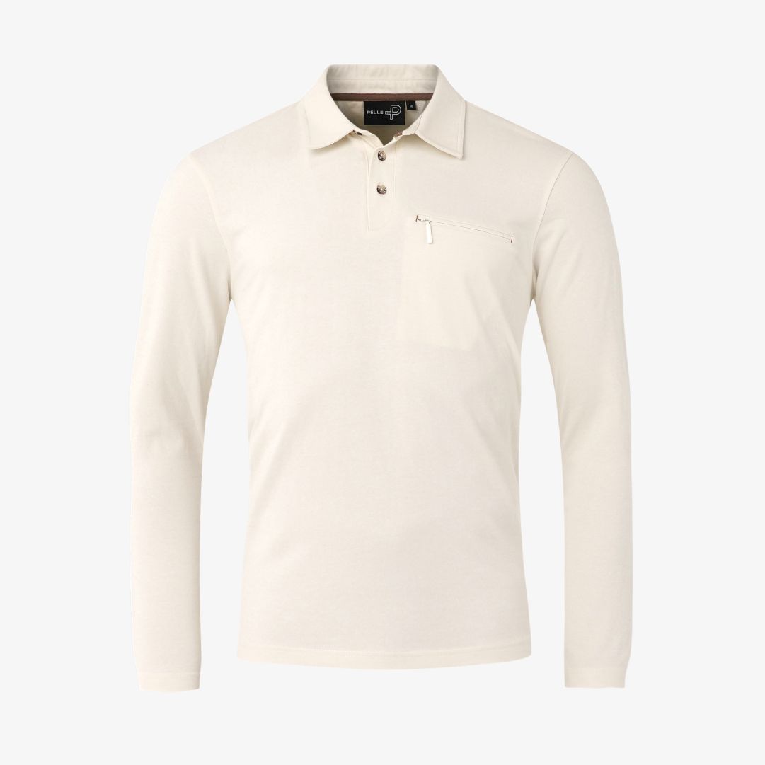 Pelle P - Navigo Rugby, Sand Dollar White Denna rugbytröja är tillverkad i bomull och har en normal passform
