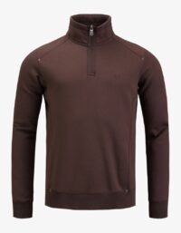 Pelle P - P-Half Zip, Carob Brown Användbar med diskreta detaljer