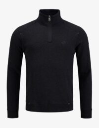 Pelle P - P-Half Zip, Charcoal Melange Användbar med diskreta detaljer