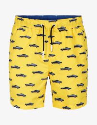 Pelle P - Swim Shorts, Print 1 Sunflower Badshorts tillverkade av ett snabbtorkande material med lätt borstad yta