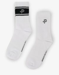 Pelle P - Tube sock 2-pack, White Mjuk, bekväm och slitstark tubsocka med ribbstickad resår