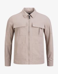Pelle P - Vela Jacket, Tumbled Stone Jacka i tålig och snabbtorkande Ripstop med dragkedja fram, justerbara ärmslut med tryckknapp, två påsydda fickor på bröste