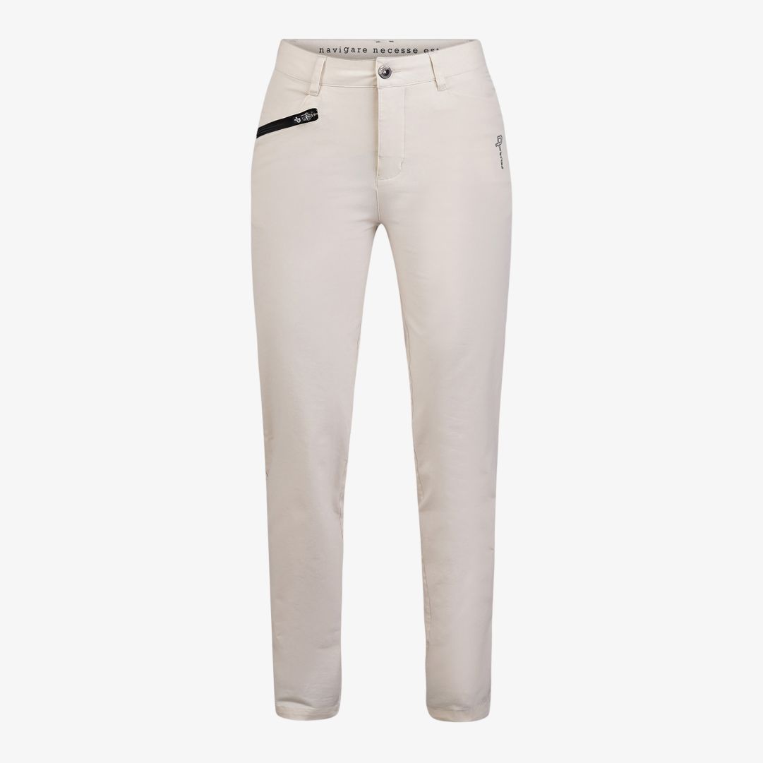Pelle P - W Arc Trousers, Morocco Sand Funktion möter fashion: dambyxor tillverkade i bekväm och stretchig bomullsblandning - perfekta golfbyxor som även passar