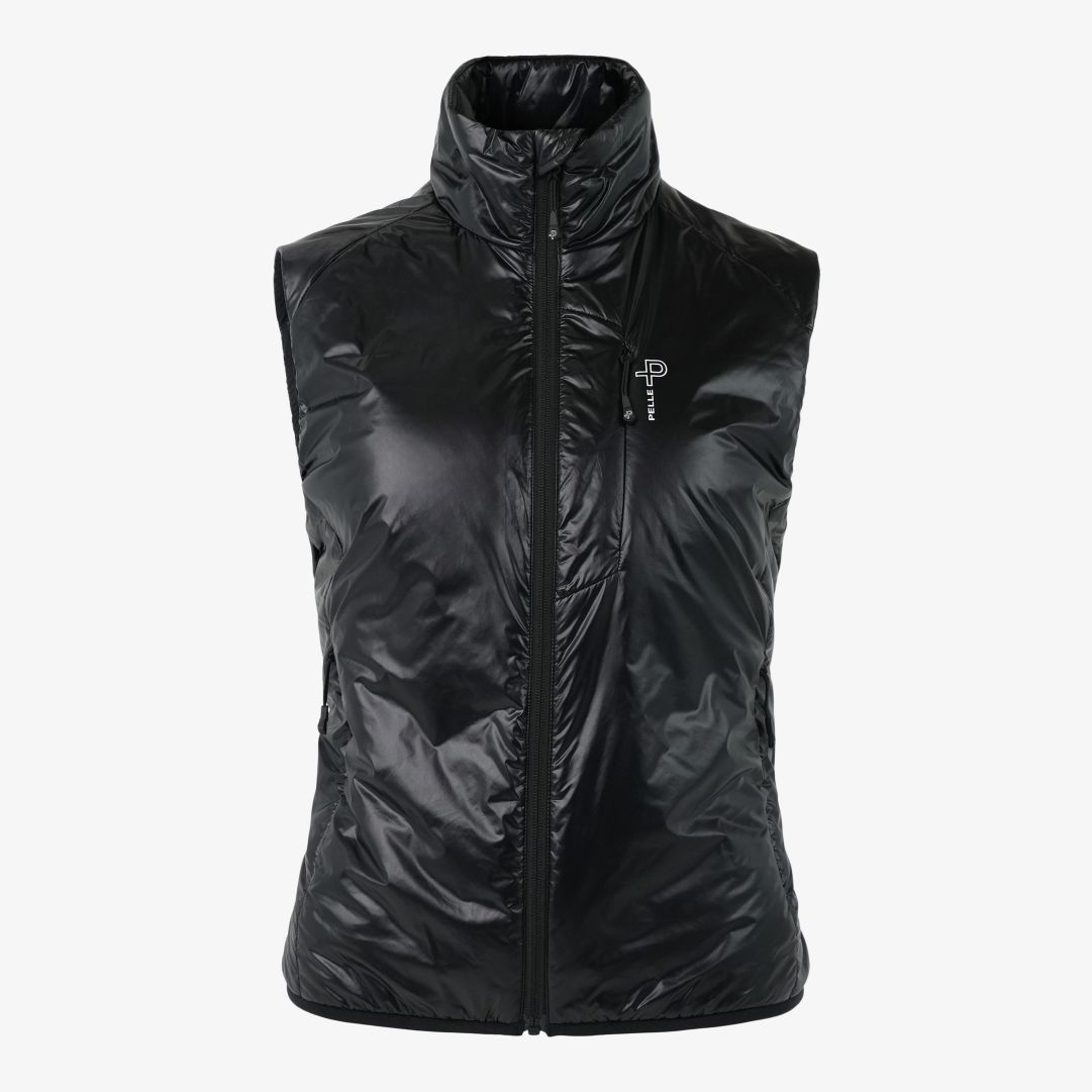 Pelle P - W Arolla Aero Vest, Jet Black Vindtätt och vattenresistent lättviktplagg med stretch