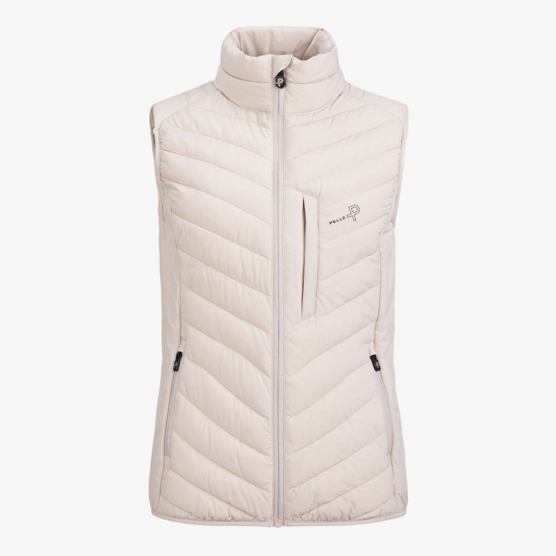 Pelle P - W Arolla Vest, Lt. Beige Oak Högfunktionell förstärkningsväst utvecklad för en aktiv livsstil, i stretchigt material för maximal bekvämlighet och ful