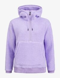 Pelle P - W Cormo Half Zip Hoodie, Catleya  Pilefleece med huva