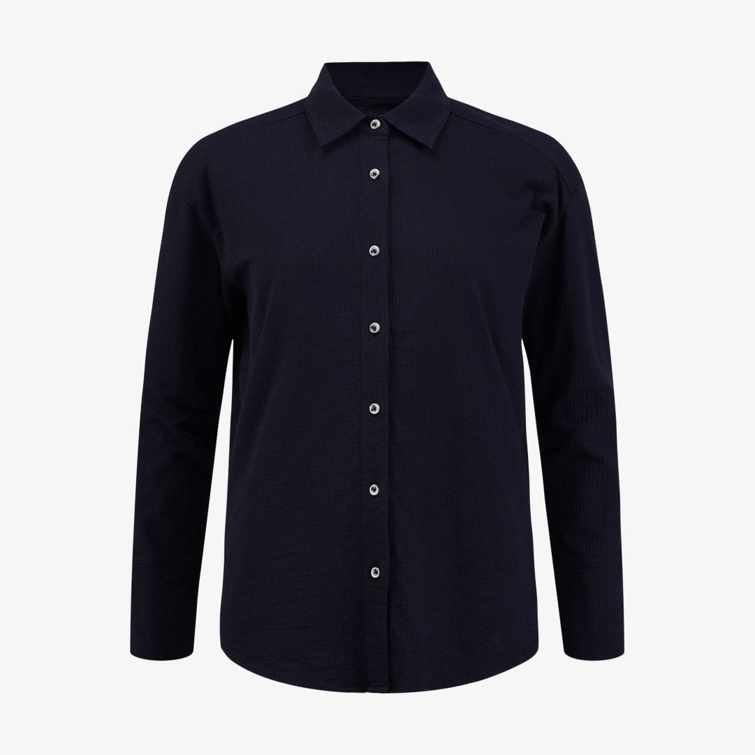 Pelle P - W Dock Shirt, Dk Navy Blue Känn dig snygg och ledig på samma gång