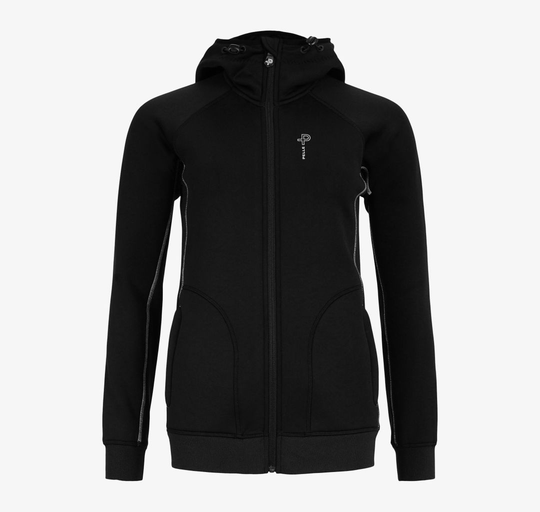 Pelle P - W Levo Rib Hoodie, Ink Levo Rib Hoodie är tillverkad av ett fuktavvisande material med stretch för maximal rörelsefrihet