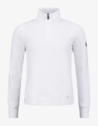 Pelle P - W P-Half Zip, White Användbar med diskreta detaljer