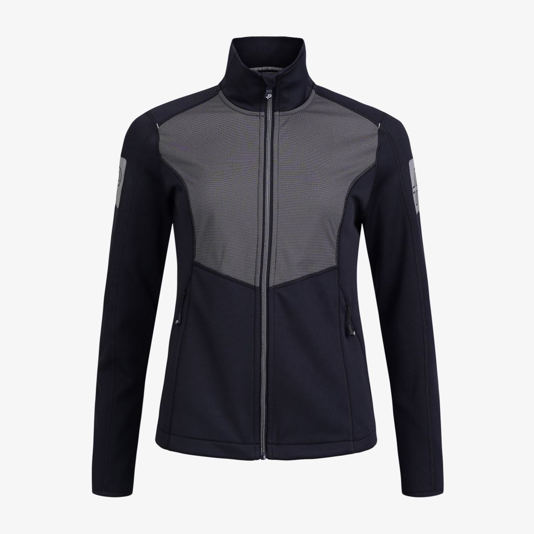 Pelle P - W Plannard Flex Jacket, Dk Navy Blue Mångsidiga Plannard Flex Jacket har alla tekniska epitet som förväntas av ett plagg för högintensiv träning