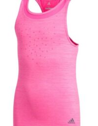 ADIDAS Girls Dotty Tank Rosa (Storlek: L)