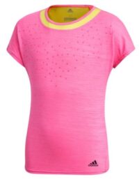 ADIDAS Girls Dotty Tee (Storlek: M)