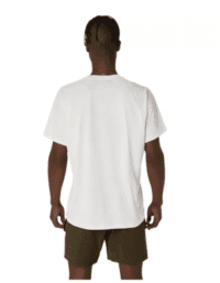 Asics Game Print SS Top Tee Cream Mens (Storlek kläder: XXL)