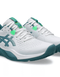 Asics Gel Challenger 15 White/Misty Pine Padel Mens - 2026 (Storlek: 46.5)