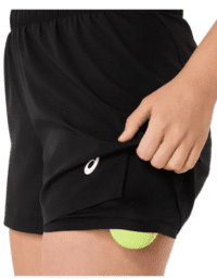 Asics Court 2-in-1 Shorts Black Women (Storlek kläder: XL)