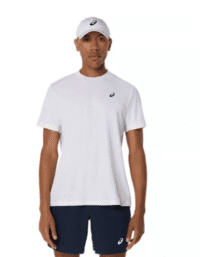 Asics Courtt SS Top Tee White Mens (Storlek kläder: XXL)