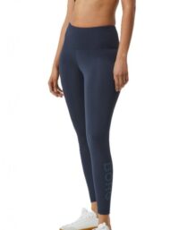 Björn Borg Logo Long Tights Women Navy (Storlek: XS)
