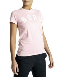BJÖRN BORG Logo Borg Tee Pink Women (Storlek: XL)