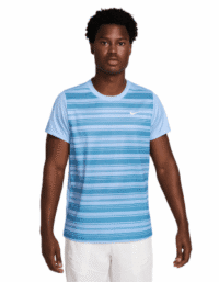 Nike Court Dri Victory Printed Blue Tee Mens (Storlek: XXL)